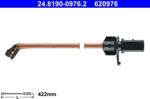 ATE 24.8190-0976.2 - Indikators, Bremžu uzliku nodilums www.autospares.lv