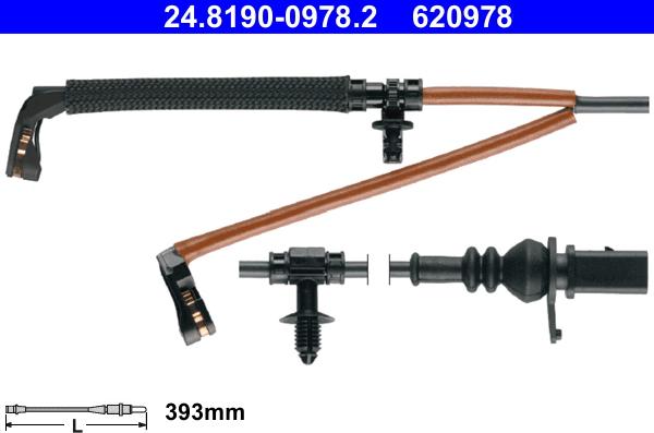 ATE 24.8190-0978.2 - Indikators, Bremžu uzliku nodilums www.autospares.lv