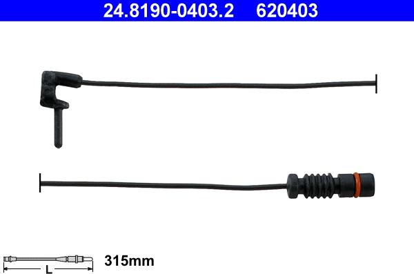 ATE 24.8190-0403.2 - Indikators, Bremžu uzliku nodilums autospares.lv