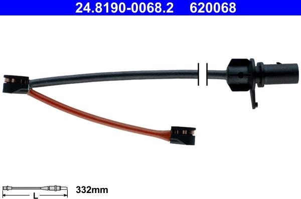 ATE 24.8190-0068.2 - Indikators, Bremžu uzliku nodilums www.autospares.lv