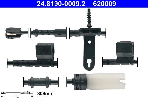 ATE 24.8190-0009.2 - Indikators, Bremžu uzliku nodilums www.autospares.lv