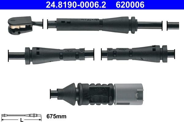 ATE 24.8190-0006.2 - Indikators, Bremžu uzliku nodilums autospares.lv