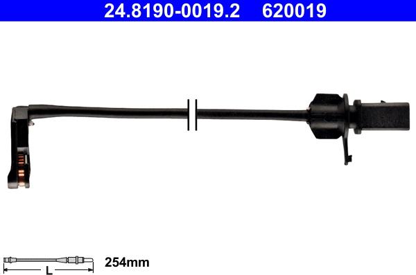 ATE 24.8190-0019.2 - Indikators, Bremžu uzliku nodilums www.autospares.lv