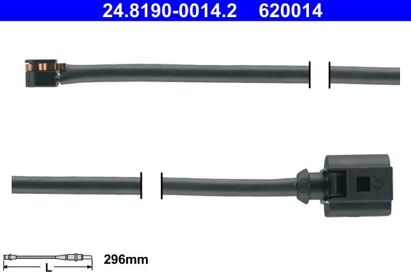 ATE 24.8190-0014.2 - Indikators, Bremžu uzliku nodilums www.autospares.lv