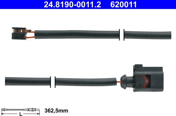 ATE 24.8190-0011.2 - Indikators, Bremžu uzliku nodilums www.autospares.lv