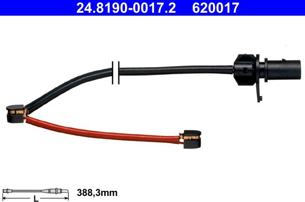 ATE 24.8190-0017.2 - Indikators, Bremžu uzliku nodilums www.autospares.lv