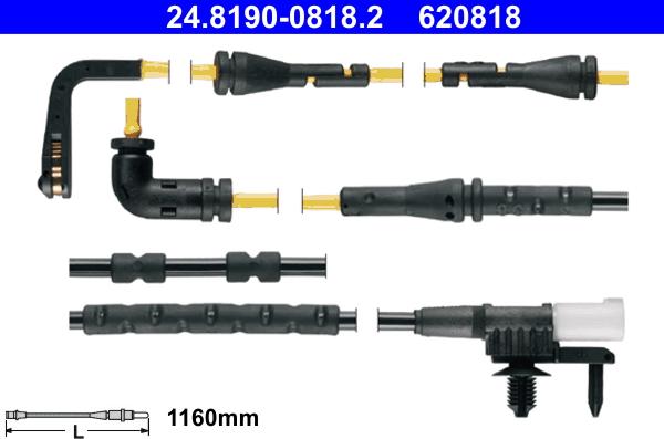 ATE 24.8190-0818.2 - Indikators, Bremžu uzliku nodilums www.autospares.lv