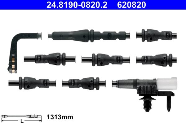 ATE 24.8190-0820.2 - Warning Contact, brake pad wear www.autospares.lv