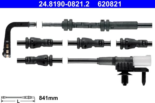 ATE 24.8190-0821.2 - Indikators, Bremžu uzliku nodilums www.autospares.lv