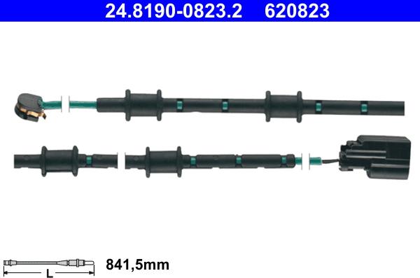 ATE 24.8190-0823.2 - Indikators, Bremžu uzliku nodilums www.autospares.lv