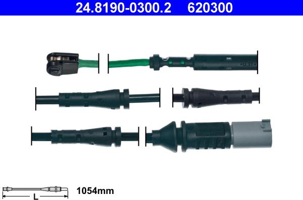 ATE 24.8190-0300.2 - Indikators, Bremžu uzliku nodilums www.autospares.lv