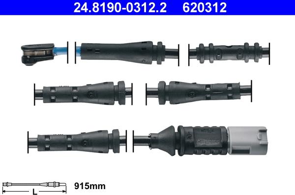 ATE 24.8190-0312.2 - Indikators, Bremžu uzliku nodilums www.autospares.lv