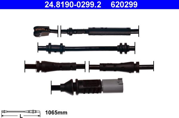 ATE 24.8190-0299.2 - Indikators, Bremžu uzliku nodilums www.autospares.lv