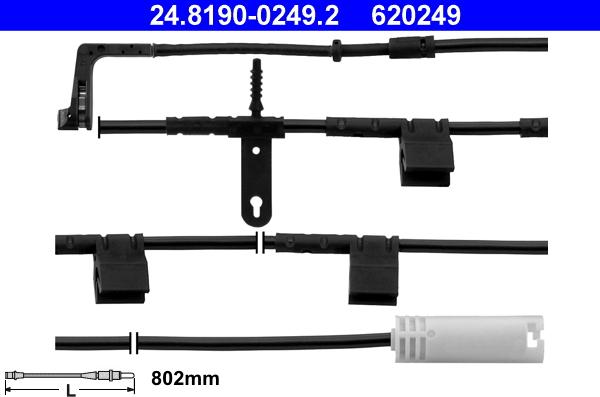 ATE 24.8190-0249.2 - Indikators, Bremžu uzliku nodilums www.autospares.lv