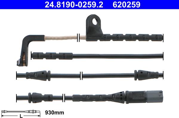 ATE 24.8190-0259.2 - Indikators, Bremžu uzliku nodilums www.autospares.lv