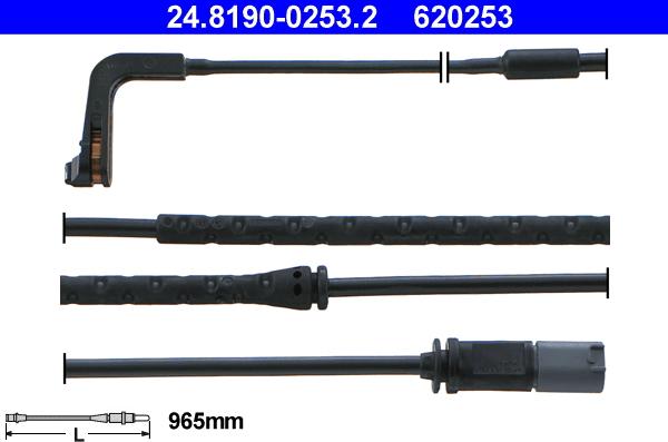 ATE 24.8190-0253.2 - Indikators, Bremžu uzliku nodilums www.autospares.lv