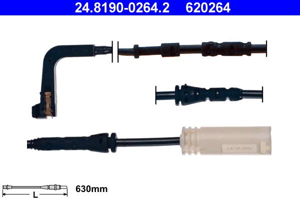 ATE 24.8190-0264.2 - Indikators, Bremžu uzliku nodilums www.autospares.lv