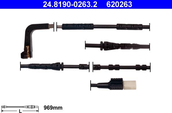 ATE 24.8190-0263.2 - Indikators, Bremžu uzliku nodilums www.autospares.lv