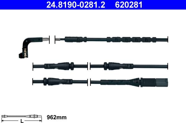 ATE 24.8190-0281.2 - Indikators, Bremžu uzliku nodilums www.autospares.lv