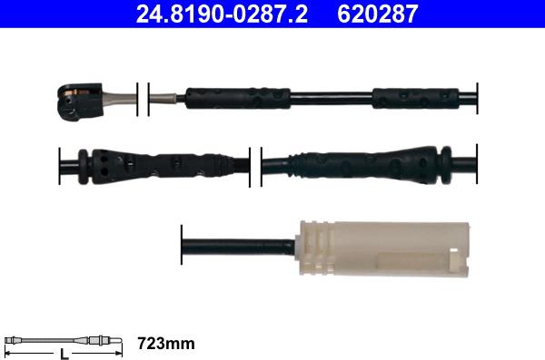 ATE 24.8190-0287.2 - Indikators, Bremžu uzliku nodilums www.autospares.lv