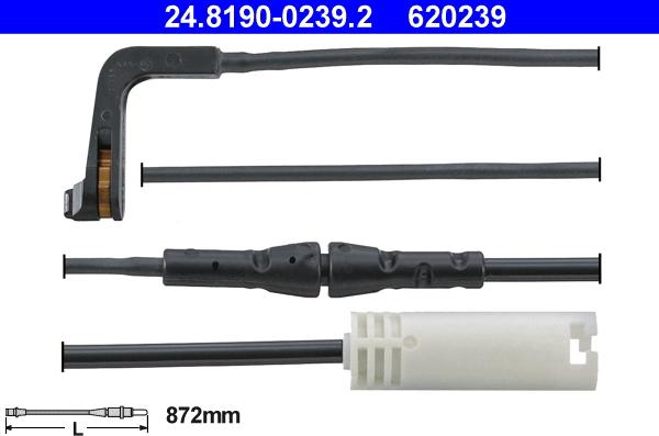 ATE 24.8190-0239.2 - Indikators, Bremžu uzliku nodilums www.autospares.lv