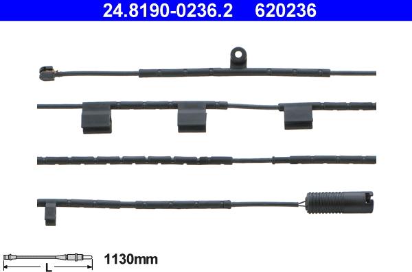 ATE 24.8190-0236.2 - Indikators, Bremžu uzliku nodilums www.autospares.lv