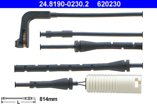 ATE 24.8190-0230.2 - Indikators, Bremžu uzliku nodilums www.autospares.lv