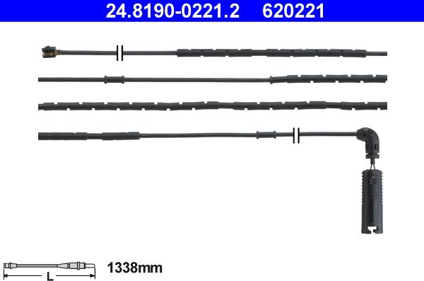 ATE 24.8190-0221.2 - Indikators, Bremžu uzliku nodilums www.autospares.lv