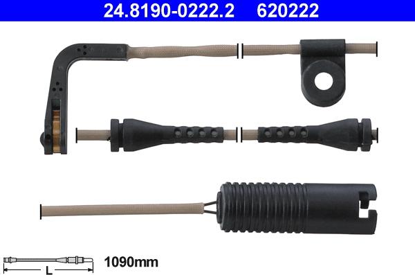 ATE 24.8190-0222.2 - Indikators, Bremžu uzliku nodilums www.autospares.lv