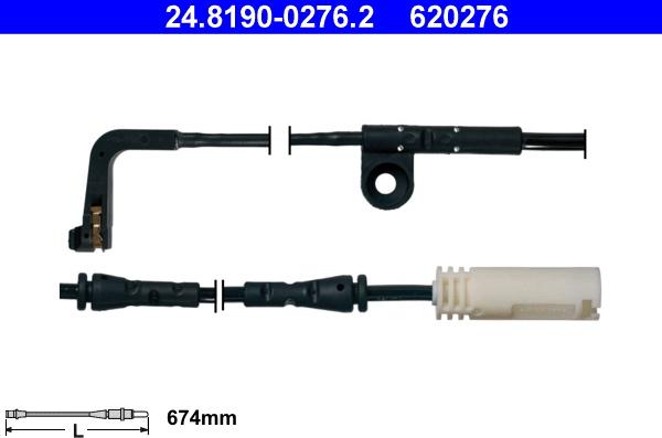 ATE 24.8190-0276.2 - Indikators, Bremžu uzliku nodilums www.autospares.lv