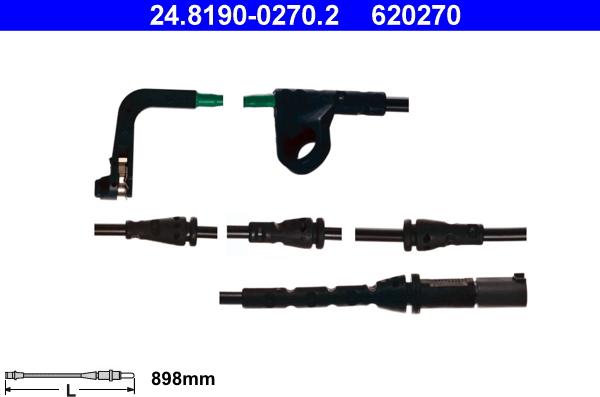 ATE 24.8190-0270.2 - Indikators, Bremžu uzliku nodilums www.autospares.lv