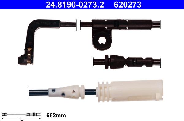 ATE 24.8190-0273.2 - Indikators, Bremžu uzliku nodilums www.autospares.lv