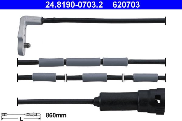 ATE 24.8190-0703.2 - Indikators, Bremžu uzliku nodilums www.autospares.lv