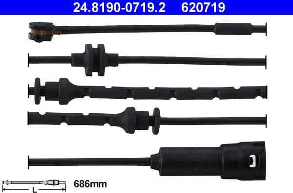 ATE 24.8190-0719.2 - Indikators, Bremžu uzliku nodilums www.autospares.lv