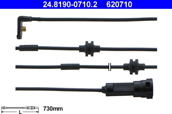 ATE 24.8190-0710.2 - Indikators, Bremžu uzliku nodilums www.autospares.lv