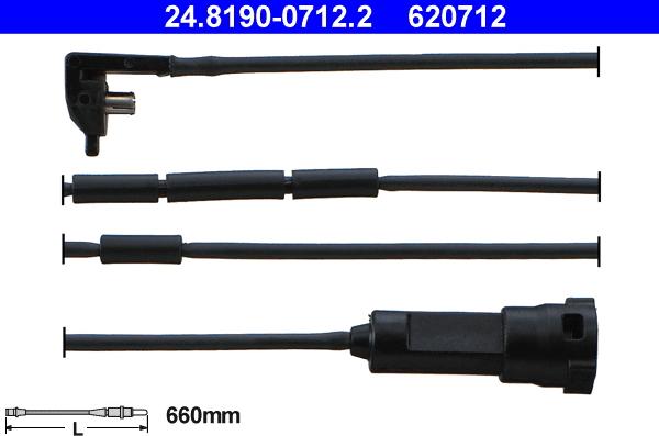 ATE 24.8190-0712.2 - Indikators, Bremžu uzliku nodilums www.autospares.lv