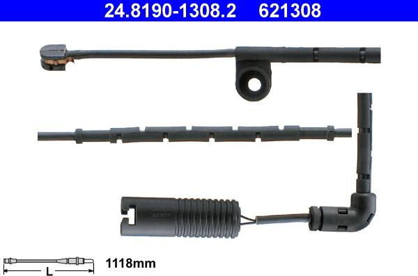 ATE 24.8190-1308.2 - Indikators, Bremžu uzliku nodilums www.autospares.lv