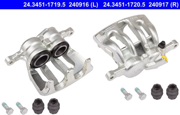 ATE 24.3451-1719.5 - Brake Caliper www.autospares.lv