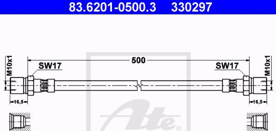 ATE 24.3451-1719.7 - Brake Caliper www.autospares.lv