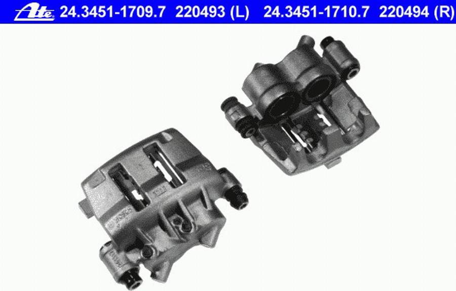 ATE 24 3451 1710 7 - Brake Caliper www.autospares.lv