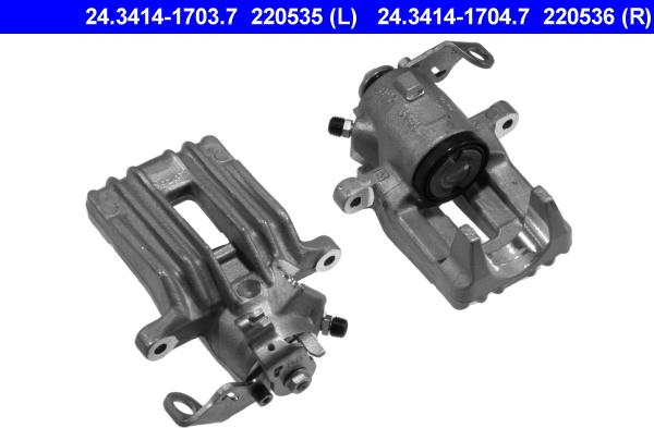 ATE 24.3414-1704.7 - Brake Caliper www.autospares.lv