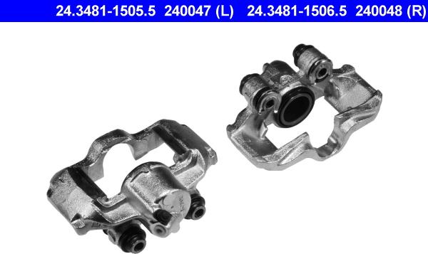 ATE 24.3481-1505.5 - Bremžu suports www.autospares.lv