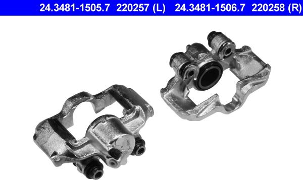 ATE 24.3481-1505.7 - Bremžu suports www.autospares.lv