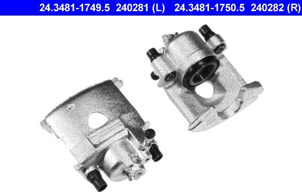 ATE 24.3481-1750.5 - Brake Caliper www.autospares.lv