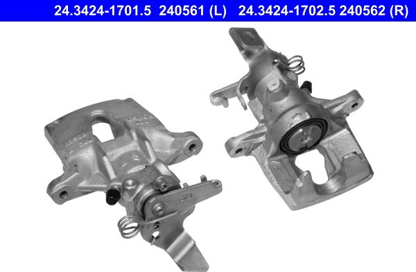 ATE 24.3424-1701.5 - Brake Caliper www.autospares.lv