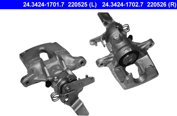 ATE 24.3424-1701.7 - Brake Caliper www.autospares.lv