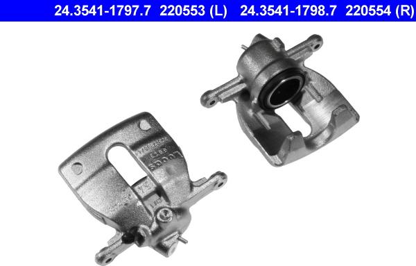 ATE 24.3541-1798.7 - Bremžu suports www.autospares.lv