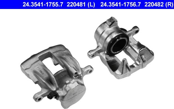 ATE 24.3541-1756.7 - Brake Caliper www.autospares.lv