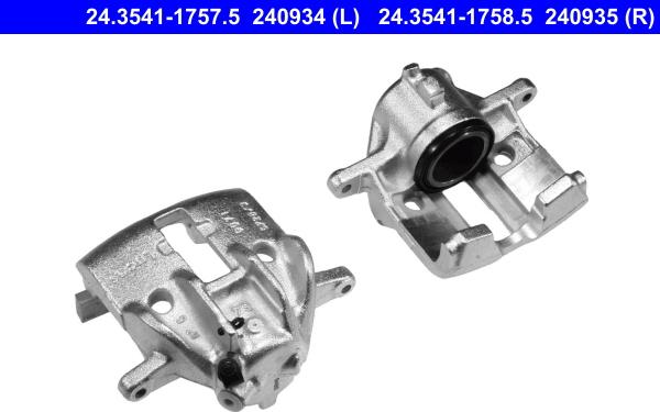 ATE 24.3541-1758.5 - Brake Caliper www.autospares.lv