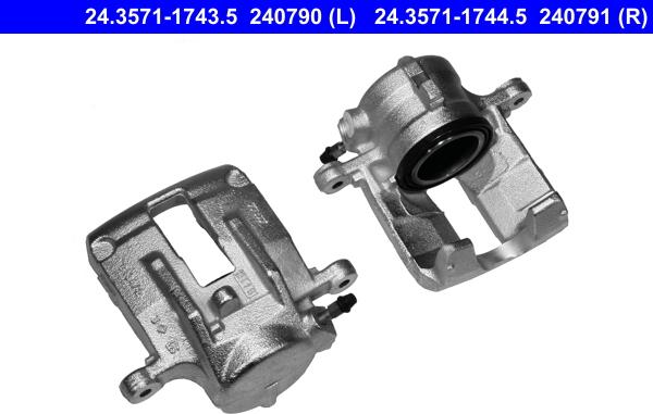 ATE 24.3571-1744.5 - Bremžu suports www.autospares.lv